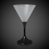 LED 7 oz. Martini Glass With Black Stem